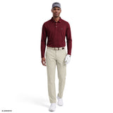 GOLF LONG SLEEVE PERFORMANCE POLO - ZINFANDEL