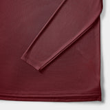 GOLF LONG SLEEVE PERFORMANCE POLO - ZINFANDEL