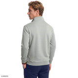 ADVANTAGE PERFORMANCE QUARTER ZIP FLEECE - LT GREY HTHR