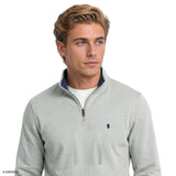 ADVANTAGE PERFORMANCE QUARTER ZIP FLEECE - LT GREY HTHR