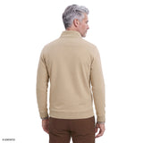 ADVANTAGE PERFORMANCE QUARTER ZIP FLEECE - CAMEL HTHR