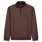 ADVANTAGE PERFORMANCE QUARTER ZIP FLEECE - SEAL BROWN