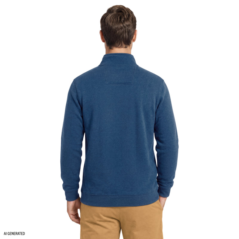 Advantage Performance Quarter Zip Fleece - True Navy – IZOD