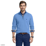 ADVANTAGE PERFORMANCE QUARTER ZIP FLEECE - DELLA ROBBIA BLUE