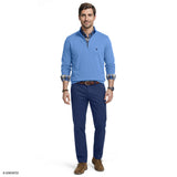 ADVANTAGE PERFORMANCE QUARTER ZIP FLEECE - DELLA ROBBIA BLUE