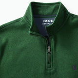 ADVANTAGE PERFORMANCE QUARTER ZIP FLEECE - DARK GREEN