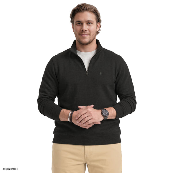 Big & Tall Advantage Performance Quarter Zip Fleece - Black – IZOD