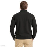 BIG & TALL ADVANTAGE PERFORMANCE QUARTER ZIP FLEECE - BLACK