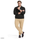 BIG & TALL ADVANTAGE PERFORMANCE QUARTER ZIP FLEECE - BLACK