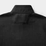 BIG & TALL ADVANTAGE PERFORMANCE QUARTER ZIP FLEECE - BLACK
