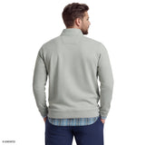 BIG & TALL ADVANTAGE PERFORMANCE QUARTER ZIP FLEECE - LT GREY HTHR