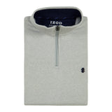 BIG & TALL ADVANTAGE PERFORMANCE QUARTER ZIP FLEECE - LT GREY HTHR