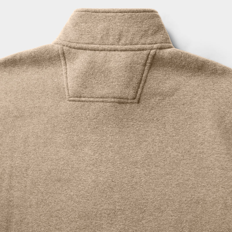 Big & Tall Advantage Performance Quarter Zip Fleece - Camel Hthr