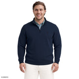 BIG & TALL ADVANTAGE PERFORMANCE QUARTER ZIP FLEECE - NAVY BLAZER