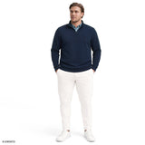 BIG & TALL ADVANTAGE PERFORMANCE QUARTER ZIP FLEECE - NAVY BLAZER