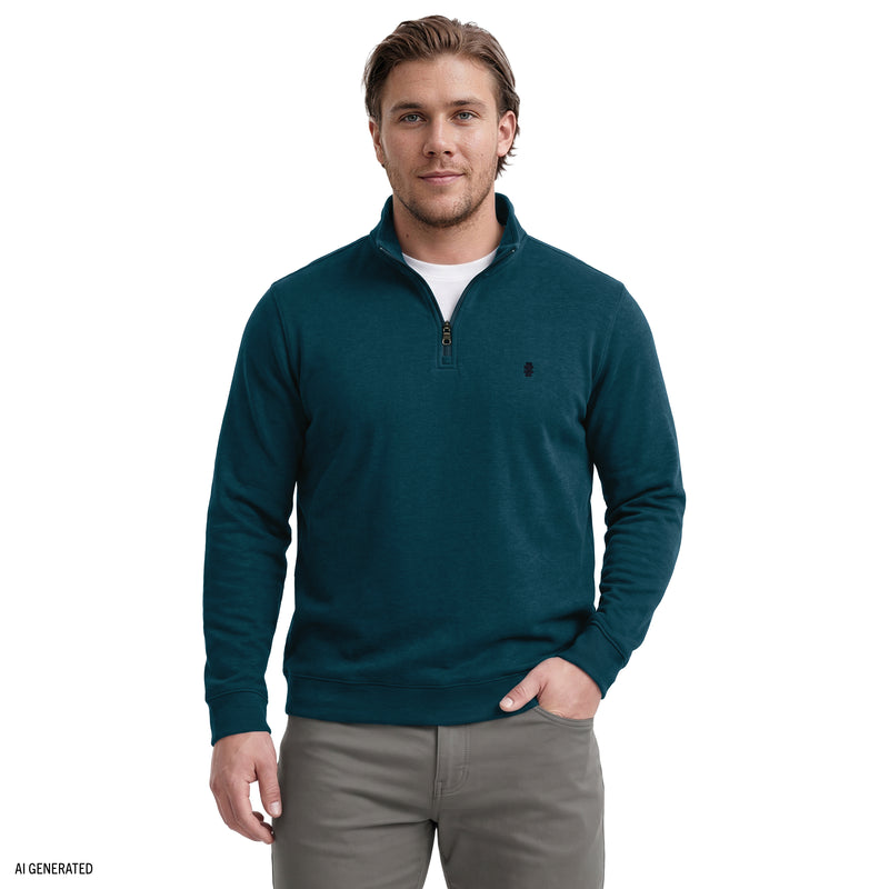 Big & Tall Advantage Performance Quarter Zip Fleece - Legion Blue