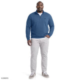 BIG & TALL ADVANTAGE PERFORMANCE QUARTER-ZIP FLEECE - TRUE NAVY