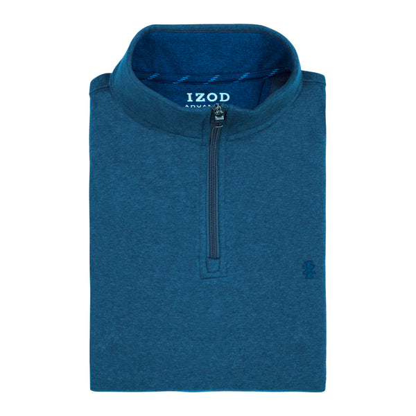 Big & Tall Advantage Performance Quarter Zip Fleece - True Navy – IZOD