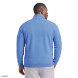 BIG & TALL ADVANTAGE PERFORMANCE QUARTER ZIP FLEECE - DELLA ROBBIA BLUE
