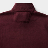 BIG & TALL ADVANTAGE PERFORMANCE QUARTER-ZIP FLEECE - ZINFANDEL