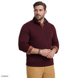 BIG & TALL ADVANTAGE PERFORMANCE QUARTER-ZIP FLEECE - ZINFANDEL