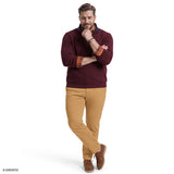 BIG & TALL ADVANTAGE PERFORMANCE QUARTER-ZIP FLEECE - ZINFANDEL