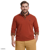 BIG & TALL ADVANTAGE PERFORMANCE QUARTER ZIP FLEECE - POTTERS CLAY