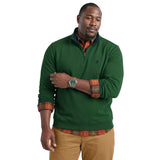 BIG & TALL ADVANTAGE PERFORMANCE QUARTER ZIP FLEECE - DARK GREEN