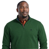 BIG & TALL ADVANTAGE PERFORMANCE QUARTER ZIP FLEECE - DARK GREEN
