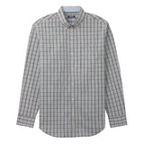 PERFORMANCE COMFORT PLAID BUTTON-DOWN SHIRT - SLEET