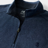 MICROFLEECE QUARTER-ZIP  - NAVY BLAZER