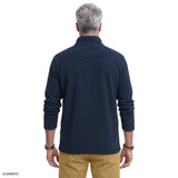 MICROFLEECE QUARTER-ZIP  - NAVY BLAZER