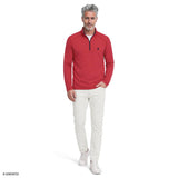 MICROFLEECE QUARTER-ZIP  - SUNDRIED TOMATO