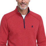 MICROFLEECE QUARTER-ZIP  - SUNDRIED TOMATO
