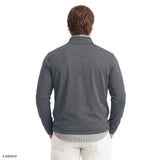 BIG & TALL MICROFLEECE QUARTER-ZIP - DARK SHADOW