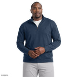 BIG & TALL MICROFLEECE QUARTER-ZIP - NAVY BLAZER