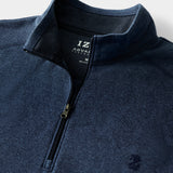 BIG & TALL MICROFLEECE QUARTER-ZIP - NAVY BLAZER