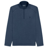 BIG & TALL MICROFLEECE QUARTER-ZIP - NAVY BLAZER