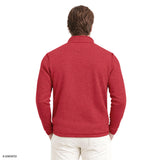 BIG & TALL MICROFLEECE QUARTER-ZIP - SUNDRIED TOMATO