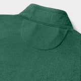 BIG & TALL MICROFLEECE QUARTER-ZIP - DARK GREEN