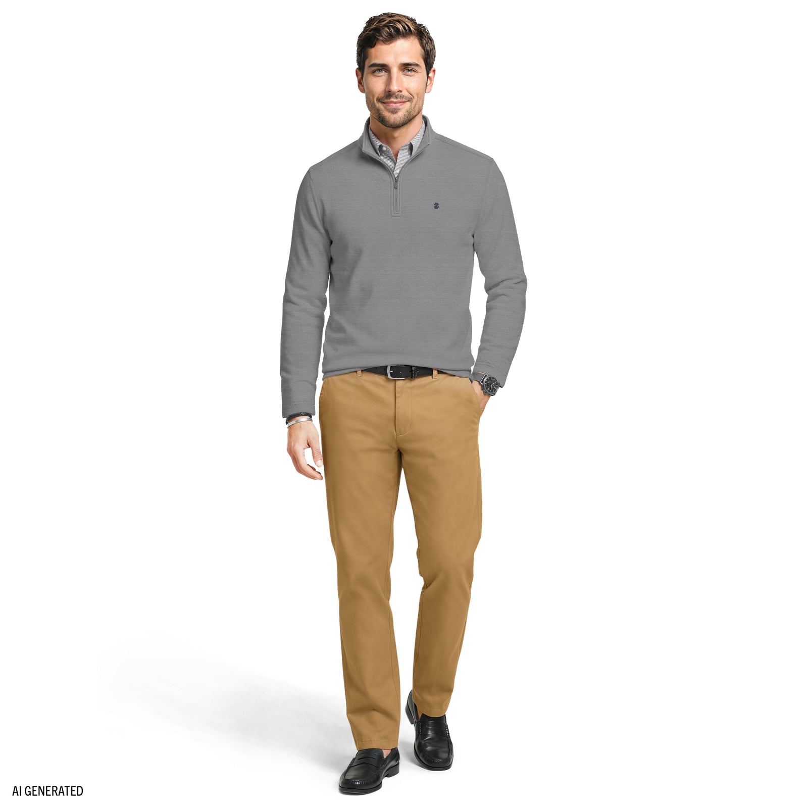 Performance Comfort Quarter Zip - Smoked Pearl – IZOD