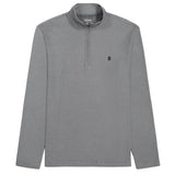 PERFORMANCE COMFORT FEEDER STRIPE QUARTER-ZIP - SMOKED PEARL