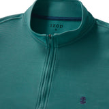 PERFORMANCE COMFORT FEEDER STRIPE QUARTER-ZIP - MEDITERRANEA