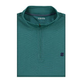 PERFORMANCE COMFORT FEEDER STRIPE QUARTER-ZIP - MEDITERRANEA