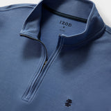 PERFORMANCE COMFORT FEEDER STRIPE QUARTER-ZIP - MEDIEVAL BLUE