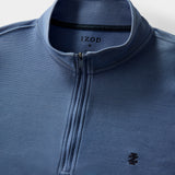PERFORMANCE COMFORT FEEDER STRIPE QUARTER-ZIP - MEDIEVAL BLUE