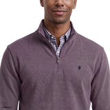 PERFORMANCE COMFORT FEEDER STRIPE QUARTER-ZIP - LAVENDER