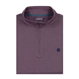 PERFORMANCE COMFORT FEEDER STRIPE QUARTER-ZIP - LAVENDER