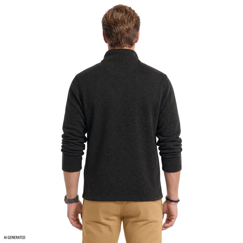 Thermasoft Sweater Fleece Quarter Zip - Black – IZOD