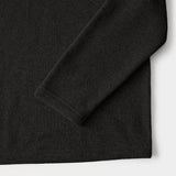 BIG & TALL THERMASOFT QUARTER-ZIP FLEECE - BLACK